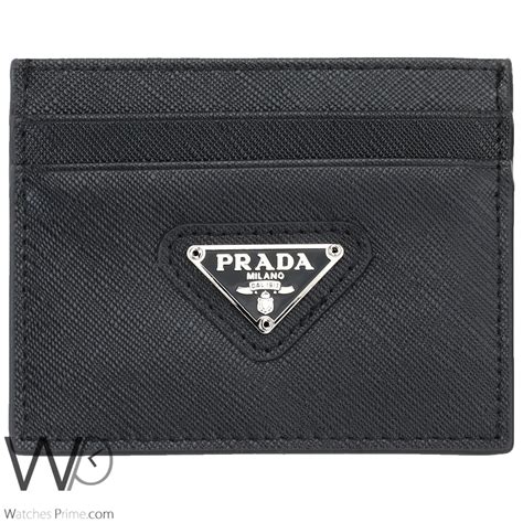 new prada card case mens|Prada nylon cardholders.